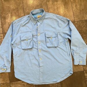 Guide’s Choice Men's Light Blue Button-Up Shirt size 2xl